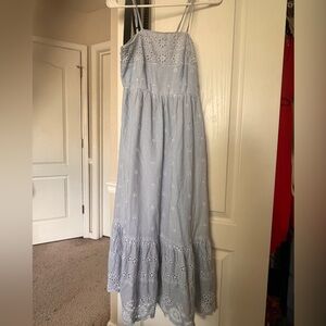 Mother’s Day blue floral dress